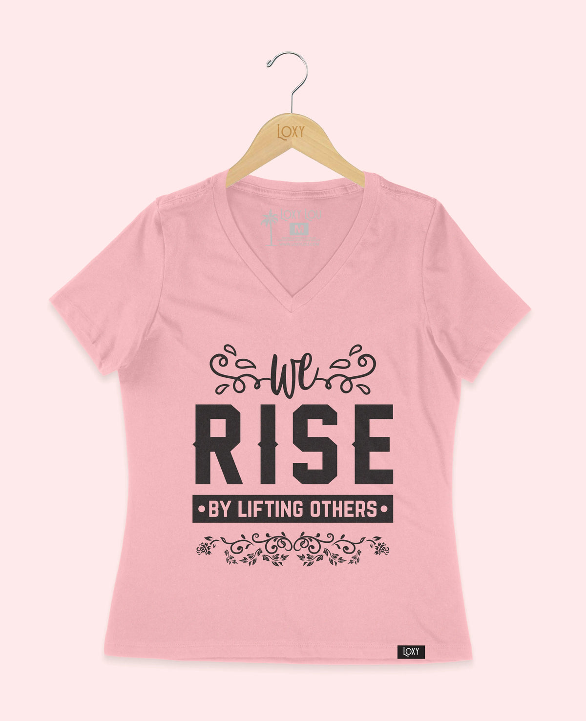 Pink V-neck 6405 riseliftingothers1w.webp