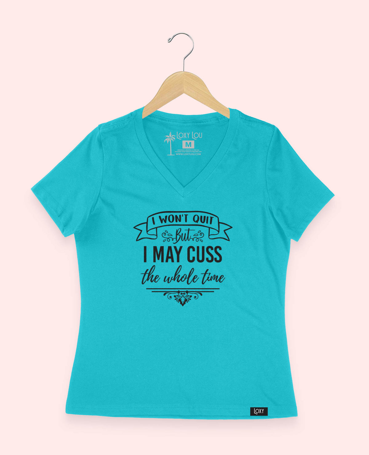 Turquoise V-neck 6405 iwontquit-2.jpg