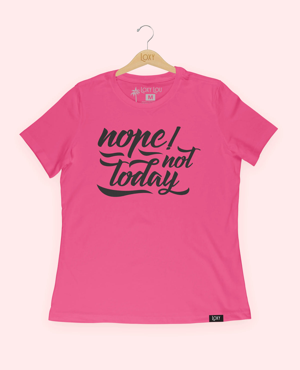 Berry Tee 6400 nope not today - white.webp