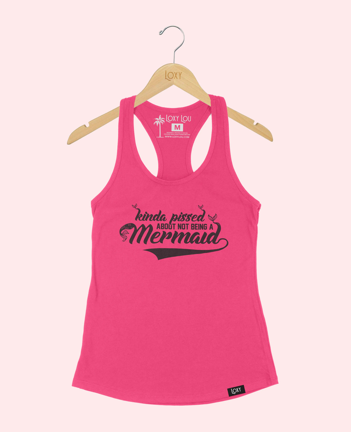 Pink Tank Top 1533 mermaid - black.webp