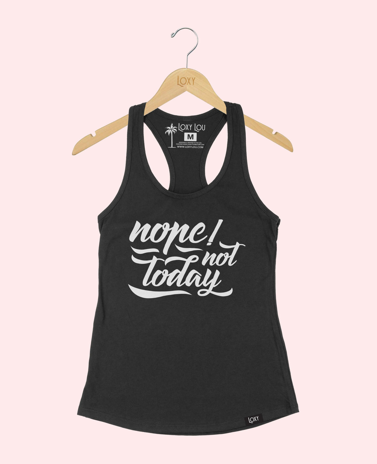 Black Tank Top 1533 nope not today - black.webp