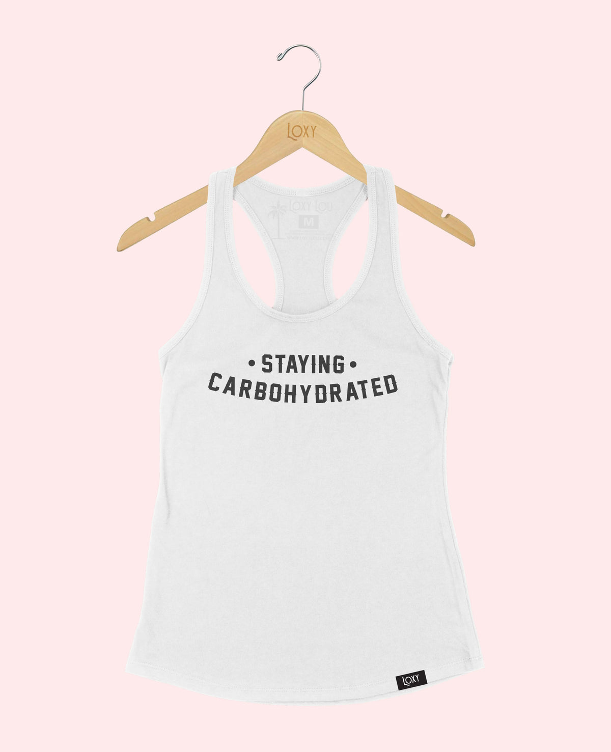 White Tank Top 1533 Staying Carbo - Black Logo.webp