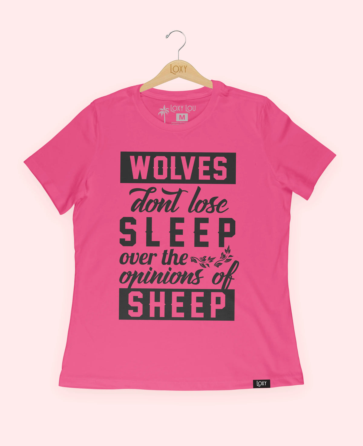 Berry Tee 6400 Wolves don&#39;t lose sleep - white.webp