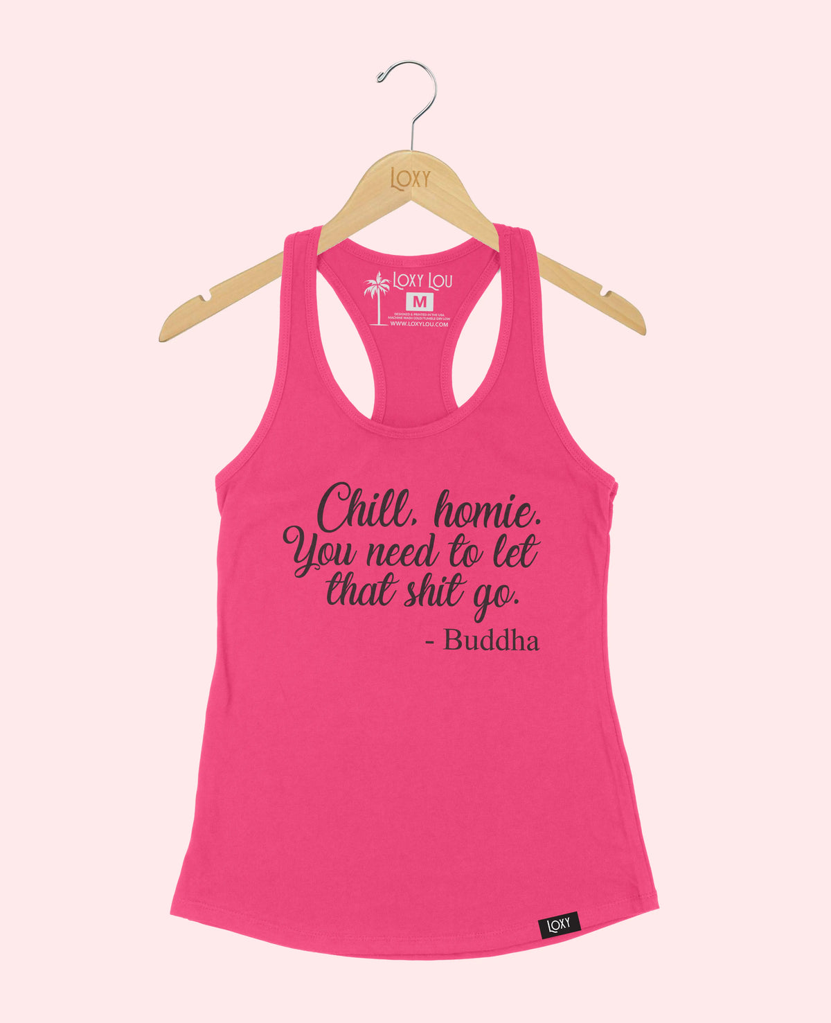 Pink Tank Top 1533 Chill homie - blk.webp