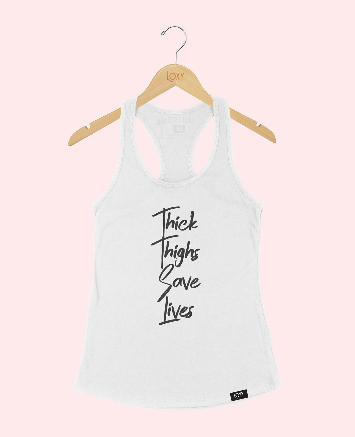 White Tank Top 1533 Thick Thighs Save Lives Black.webp