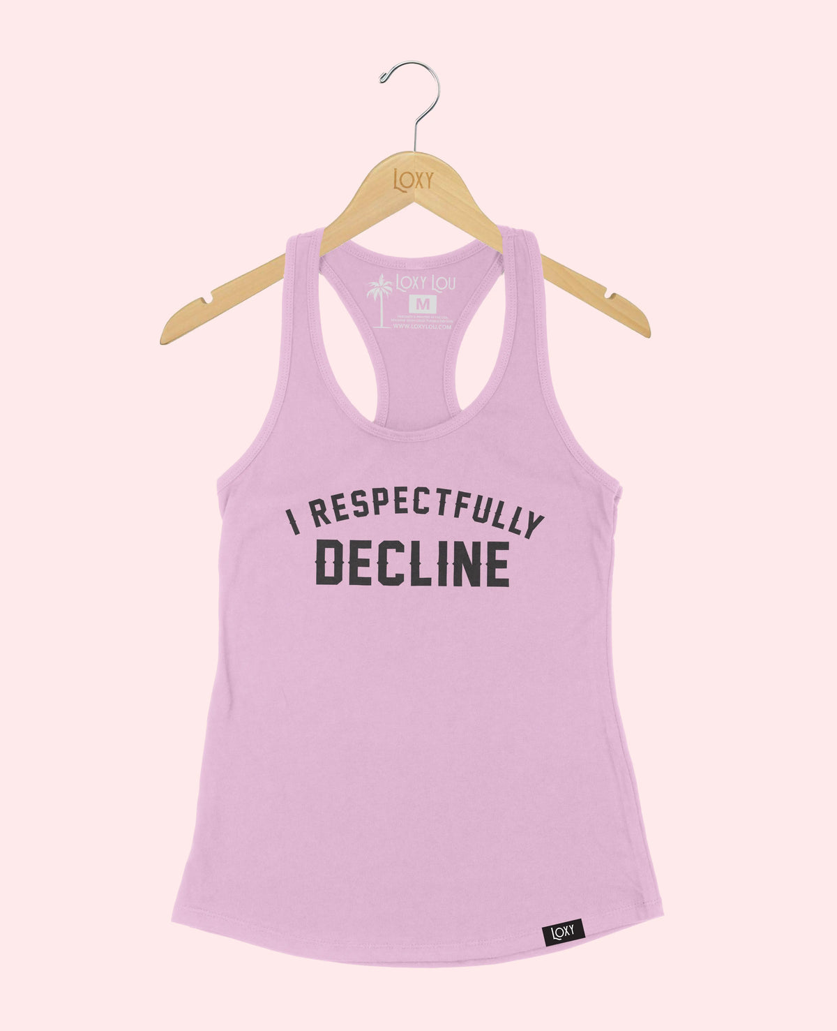 Lavender Tank Top 1533 I respectfully decline - black.webp