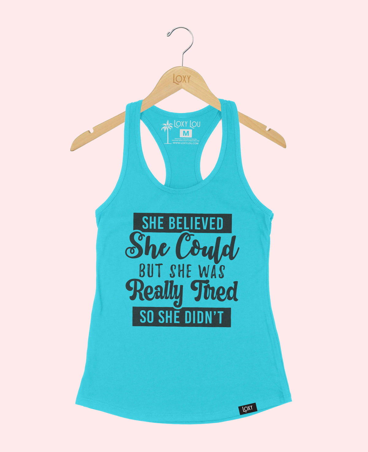 Teal Tank Top 1533 shebelievedshecould-2.webp