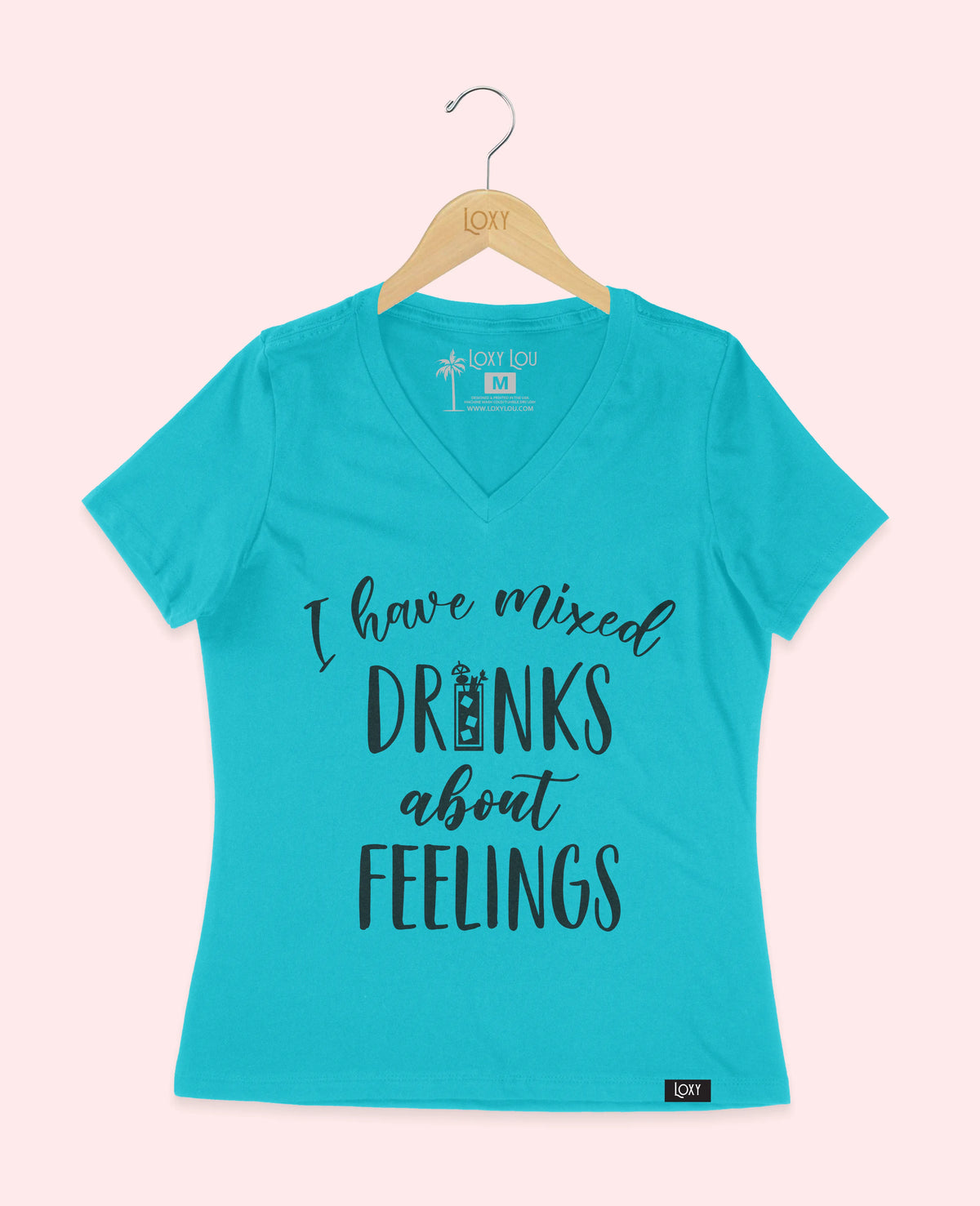 Turquiose V-neck 6405 mixeddrinks1w.webp