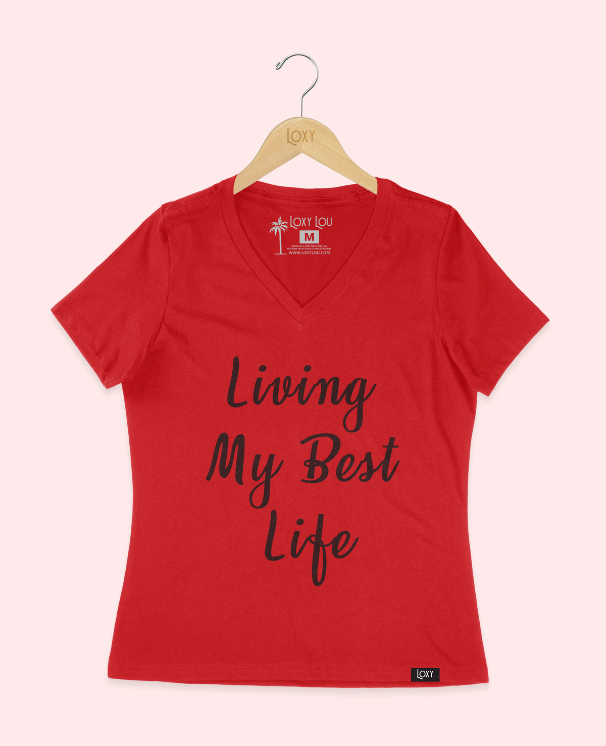 Red V-neck 6405 bestlife-2.webp