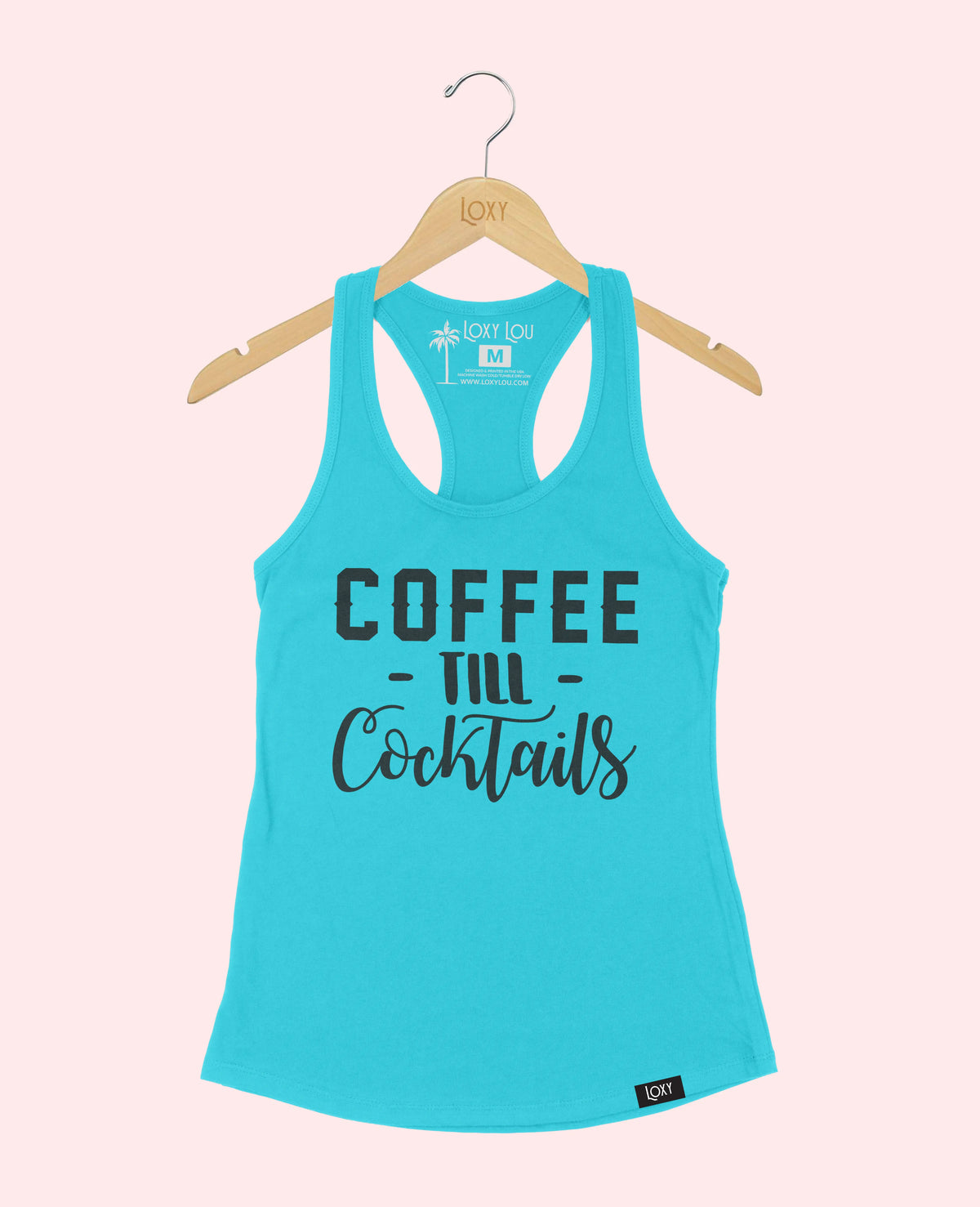 Teal Tank Top 1533 Coffee til Cocktails - white.webp