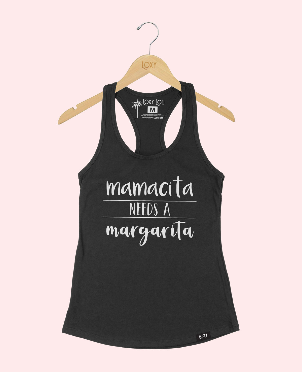 Black Tank Top 1533 mamacitamargarita1bk.webp