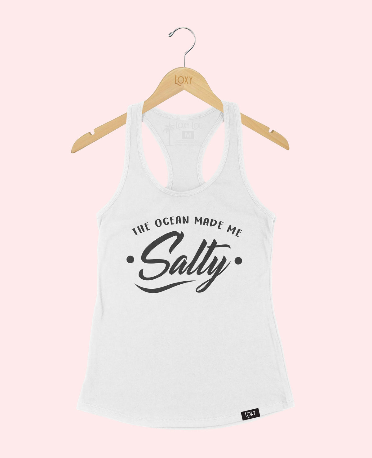 White Tank Top 1533 The Ocean Made ME Salty - White.webp