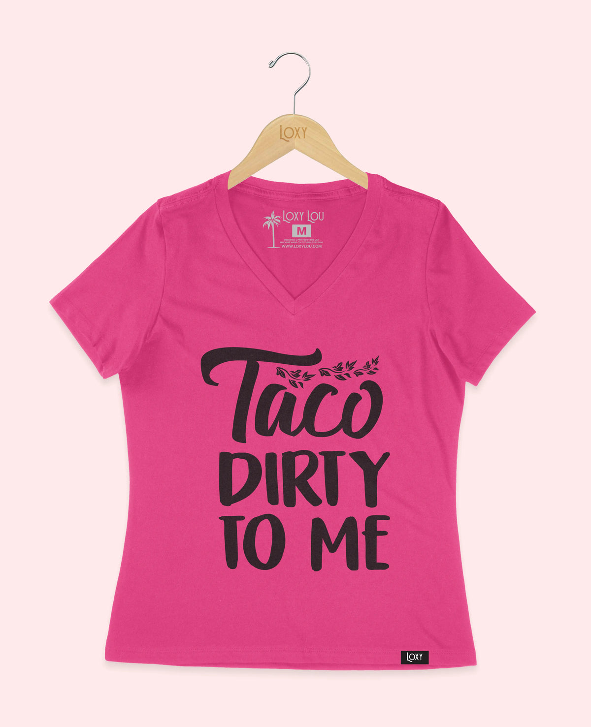 Berry V-neck 6405 Taco Dirty To Me - Black.webp