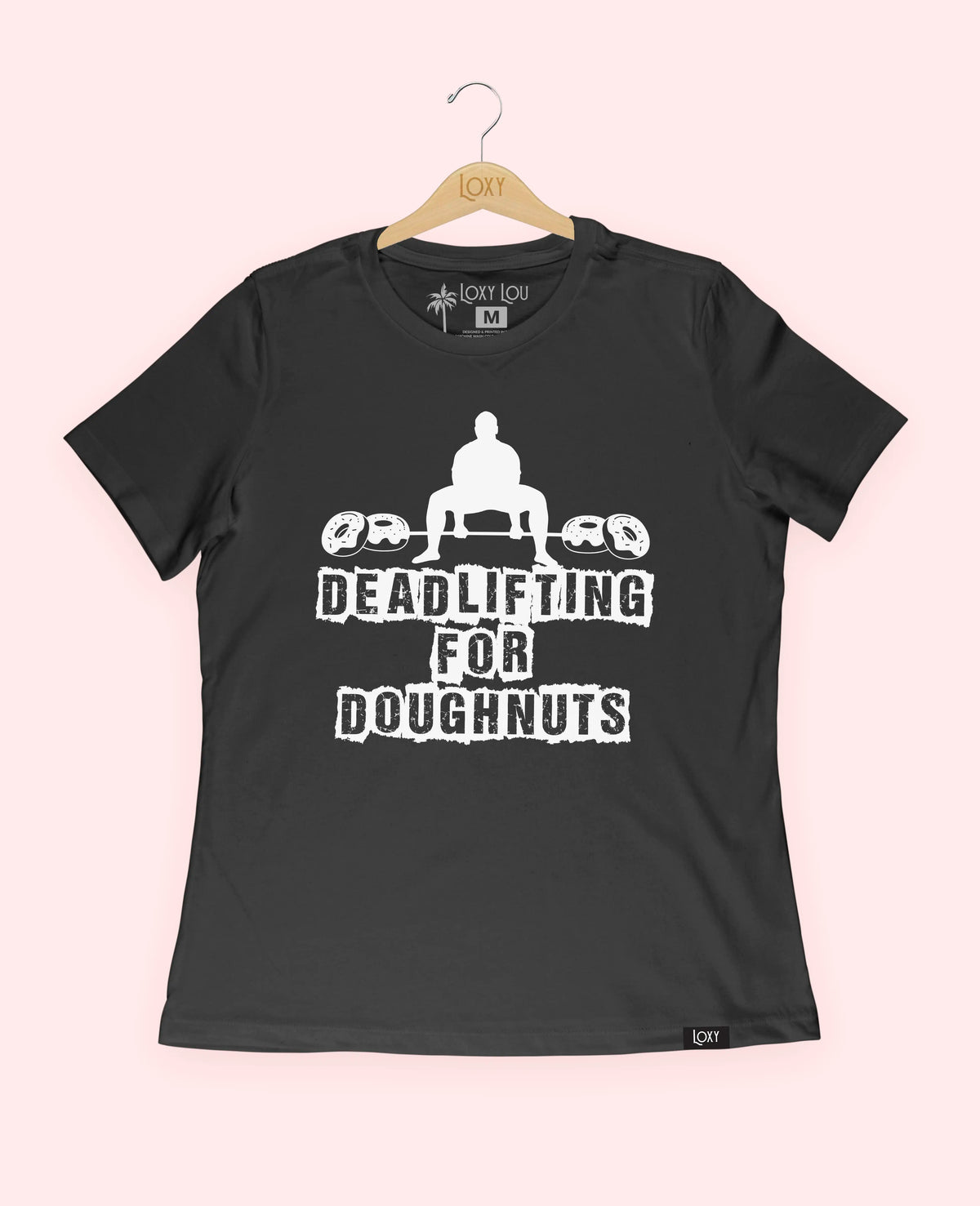 Black Tee 6400 deadliftdonuts1bk.webp