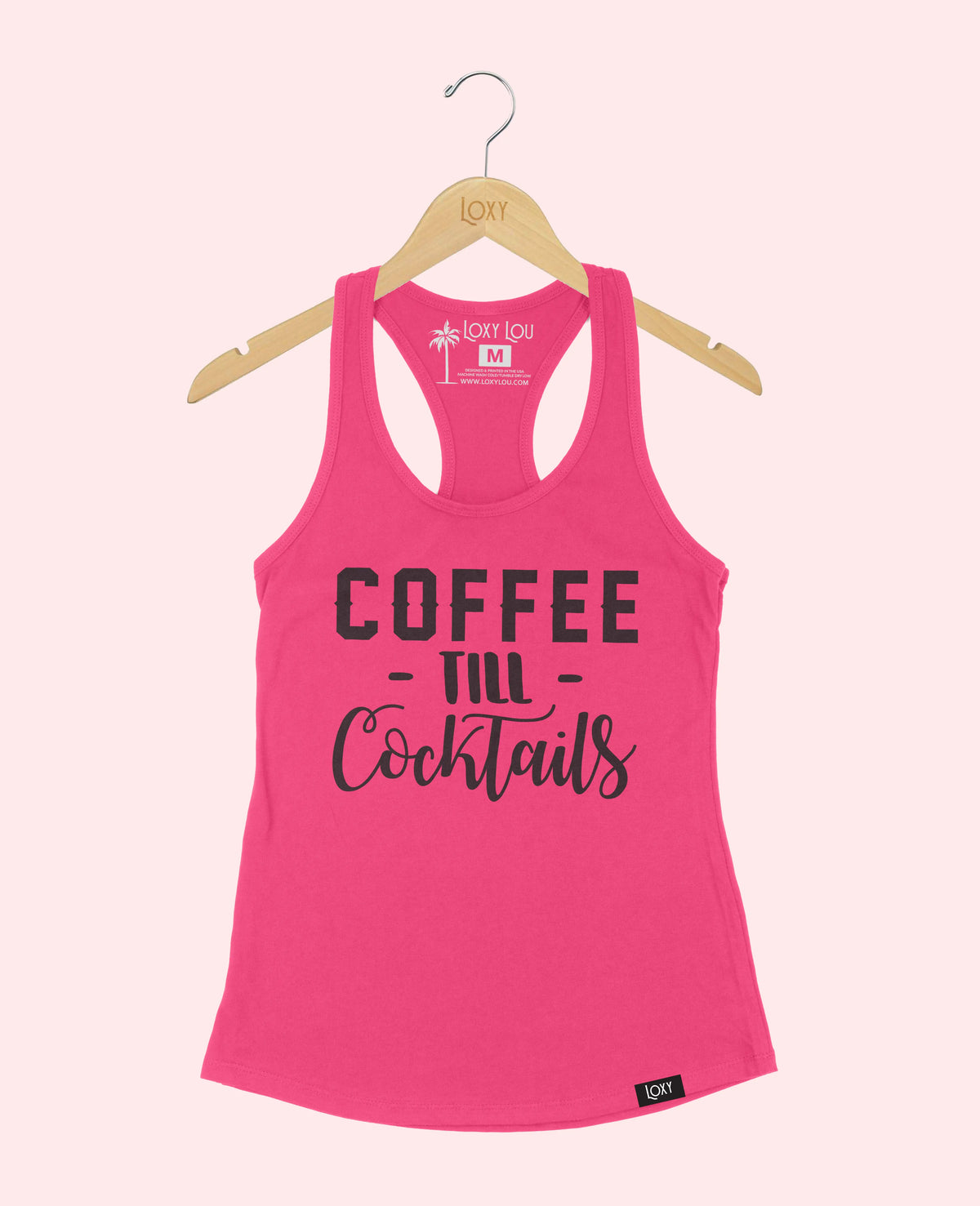 Pink Tank Top 1533 Coffee til Cocktails - white.webp