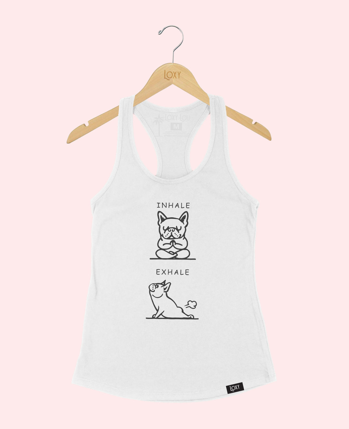 White Tank Top 1533 inhaleexhalefrenchie1w.webp