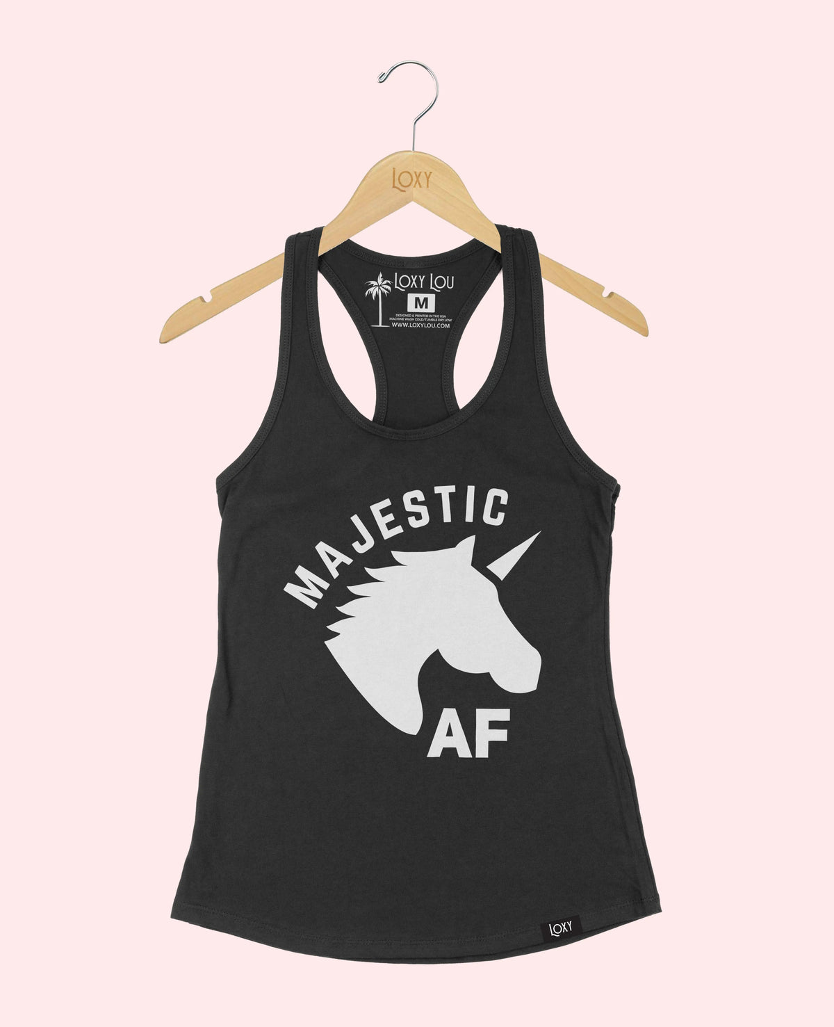 Black Tank Top 1533 Majestic AF White.webp