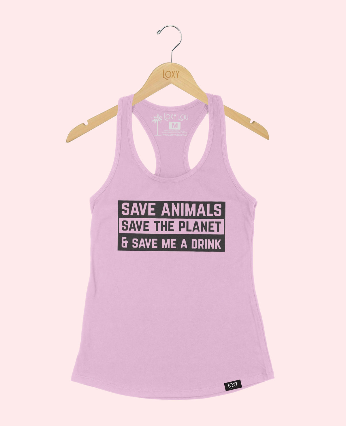 Lavender Tank Top 1533 save animales black.webp