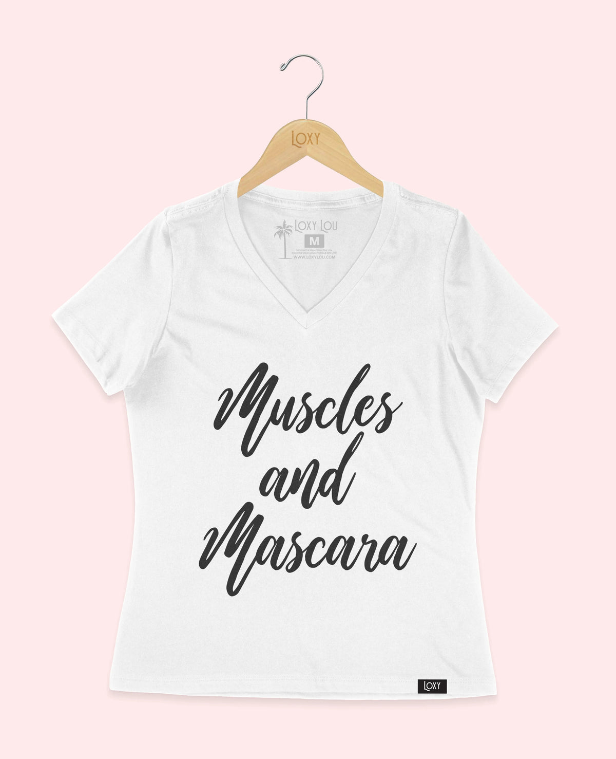 White V-neck 6405 Muscles and Mascara - White.webp