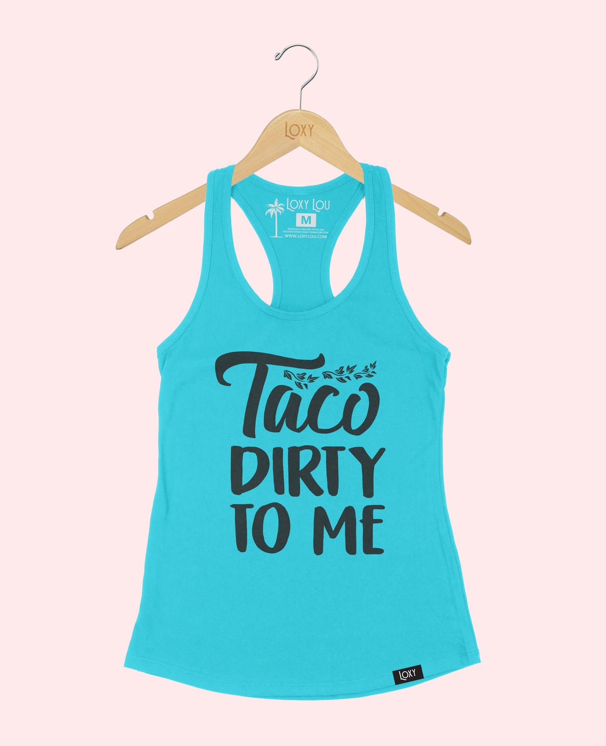 Teal Tank Top 1533 Taco Dirty To Me - Black.webp