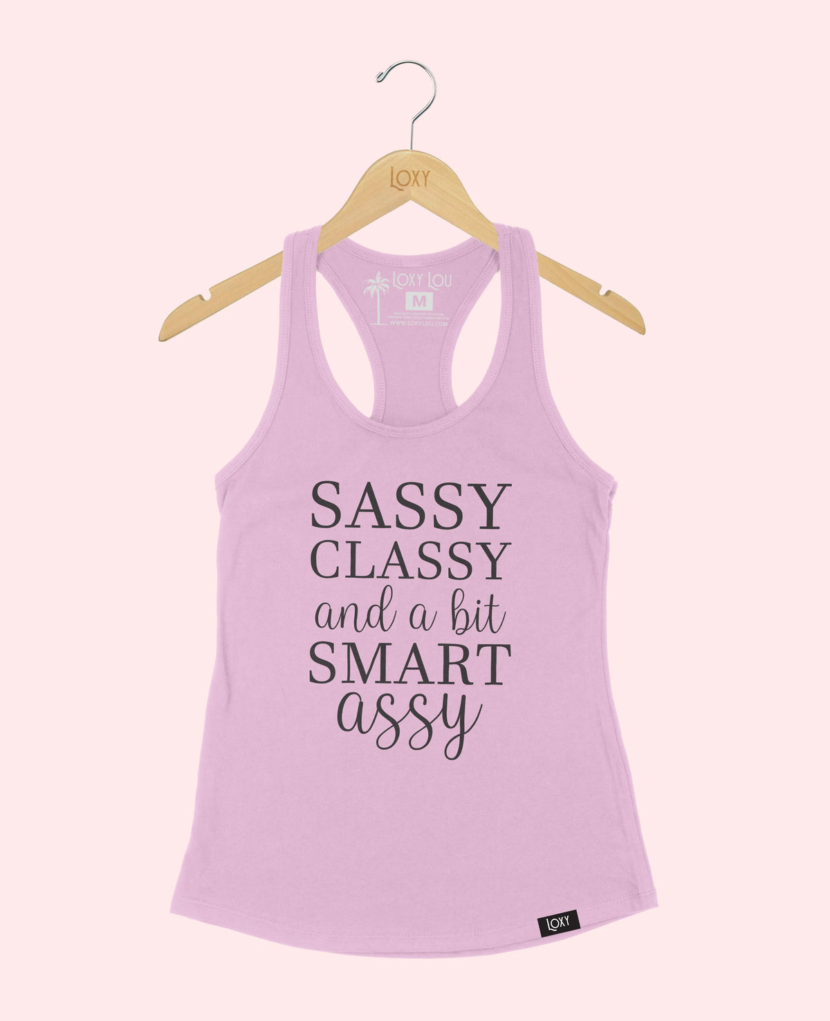 Lavender Tank Top 1533 Sassy Classy Smart Assy - Black.webp