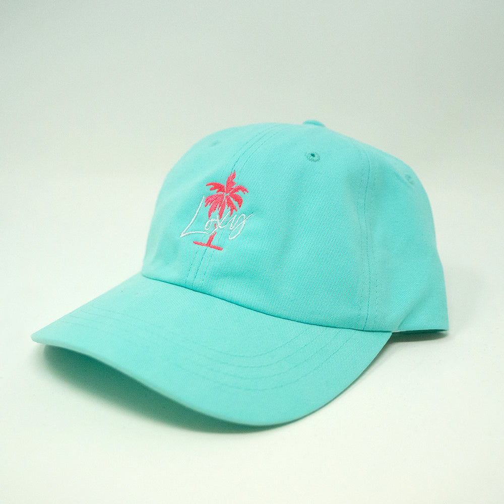 Loxy Lou Script Dad Hat - Tahiti Blue